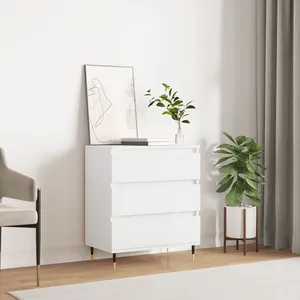 vidaXL Buffet Blanc 60x35x70 cm Bois d'ingénierie pas cher