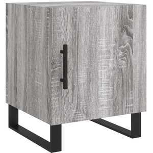 vidaXL Tables de chevet 2 pcs sonoma gris 40x40x50cm bois d'ingénierie pas cher
