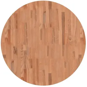 vidaXL Dessus de table Ø90x2,5 cm rond bois massif de hêtre pas cher