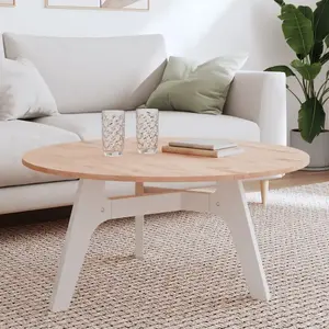 vidaXL Dessus de table Ø90x1,5 cm rond bois massif de hêtre pas cher