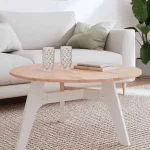 vidaXL Dessus de table Ø80x1,5 cm rond bois massif de hêtre pas cher