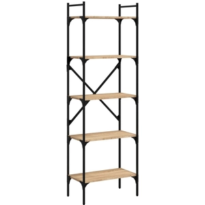 vidaXL Bibliothèque à 5 niveaux chêne sonoma 56x31,5x174 cm pas cher
