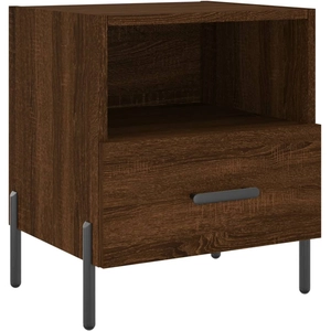 vidaXL Tables de chevet 2 pcs chêne marron 40x35x47,5 cm pas cher