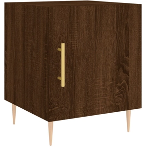 vidaXL Table de chevet chêne marron 40x40x50 cm bois d ingénierie pas cher