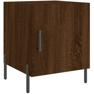 vidaXL Table de chevet chêne marron 40x40x50 cm bois d’ingénierie pas cher