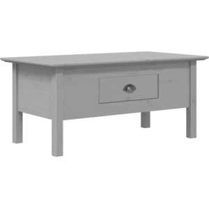 vidaXL Table basse BODO gris 100x55x45 cm bois de pin massif pas cher