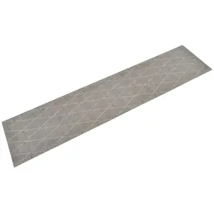 Comparateur de prix : vidaXL Tapis de cuisine lavable impression losange 60x300 cm velours