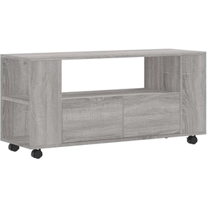 vidaXL Meuble TV sonoma gris 102x34,5x43 cm bois d'ingénierie pas cher