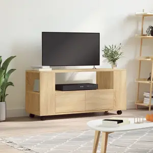 vidaXL Meubles TV chêne sonoma 102x34,5x43 cm bois d'ingénierie pas cher