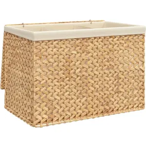 Comparateur de prix : vidaXL Panier à linge avec 3 sections 75x42,5x52 cm hyacinthe d'eau