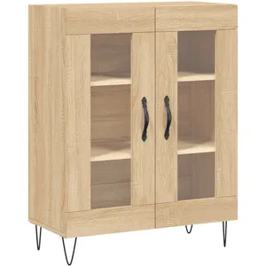 vidaXL Buffet haut Chêne sonoma 69,5x34x180 cm Bois d'ingénierie pas cher