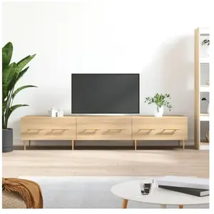 vidaXL Meuble TV chêne sonoma 150x36x30 cm bois d'ingénierie pas cher
