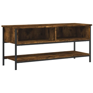 vidaXL Meuble TV chêne fumé 100x35x45 cm bois d'ingénierie pas cher