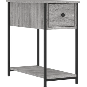 vidaXL Table de chevet sonoma gris 30x60x60 cm bois d'ingénierie pas cher