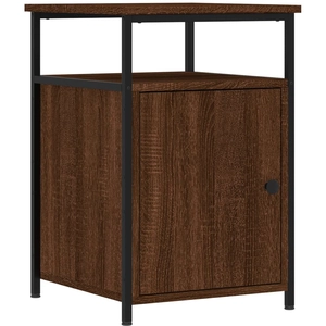 vidaXL Table de chevet chêne marron 40x42x60 cm bois d'ingénierie pas cher