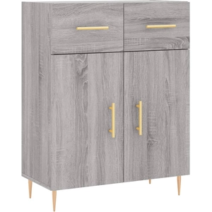 vidaXL Buffet sonoma gris 69,5x34x90 cm bois d'ingénierie