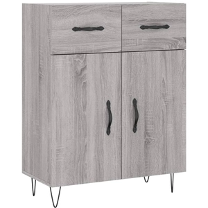 vidaXL Buffet sonoma gris 69,5x34x90 cm bois d'ingénierie pas cher