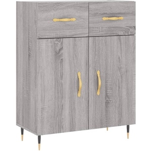vidaXL Buffet sonoma gris 69,5x34x90 cm bois d'ingénierie pas cher