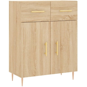 vidaXL Buffet chêne sonoma 69,5x34x90 cm bois d'ingénierie pas cher