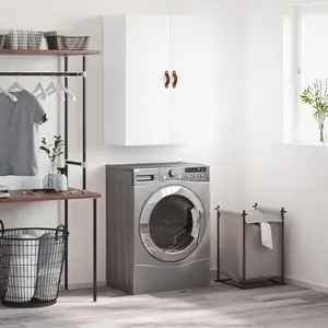 vidaXL Armoire murale blanc 69,5x34x90 cm pas cher