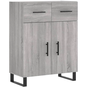 vidaXL Buffet sonoma gris 69,5x34x90 cm bois d'ingénierie pas cher