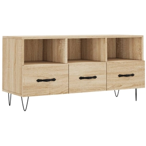 vidaXL Meuble TV chêne sonoma 102x36x50 cm bois d'ingénierie pas cher