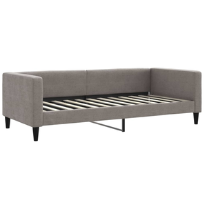 vidaXL Vidaxl Lit De Repos Taupe 90x200 Cm Tissu pas cher