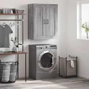 vidaXL Armoire murale sonoma gris 69,5x34x90 cm bois d'ingénierie pas cher