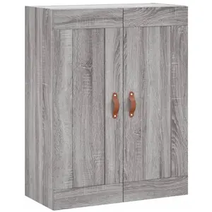 vidaXL Armoire murale sonoma gris 69,5x34x90 cm bois d'ingénierie pas cher