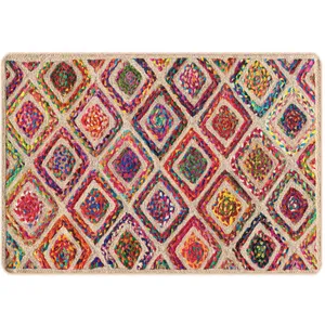 vidaXL Tapis lavable multicolore 120x180 cm antidérapant pas cher