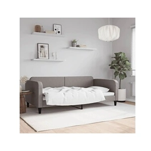 vidaXL Vidaxl Lit De Repos Taupe 100x200 Cm Tissu pas cher