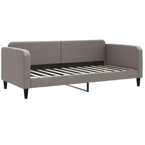 vidaXL Lit de repos taupe 90x200 cm tissu pas cher