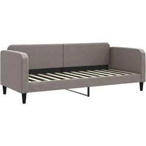 vidaXL Vidaxl Lit De Repos Sans Matelas Taupe 80x200 Cm Tissu pas cher