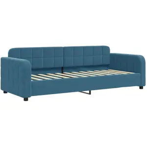 vidaXL Lit de repos bleu 80x200 cm velours 354050 pas cher