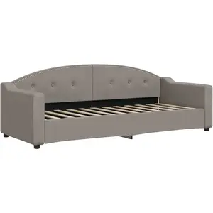 vidaXL Lit de repos taupe 80x200 cm tissu pas cher