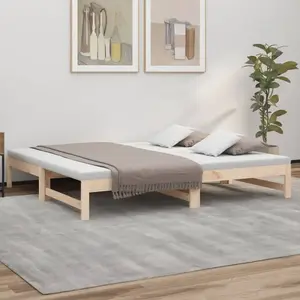 823419  vidaXL Lit coulissant 2x(75x190) cm Bois de pin massif pas cher