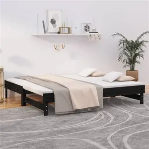 vidaXL Lit coulissant 2x(90x190) cm Bois de pin massif pas cher