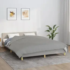 vidaXL Couverture lestée Gris 220x235 cm 11 kg Tissu pas cher