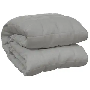 vidaXL Couverture lestée Gris 200x200 cm 13 kg Tissu pas cher