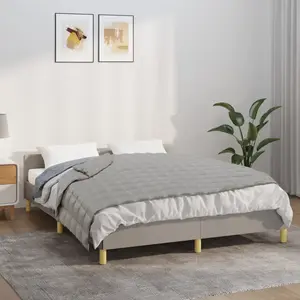 vidaXL Couverture lestée Gris 120x180 cm 9 kg Tissu pas cher
