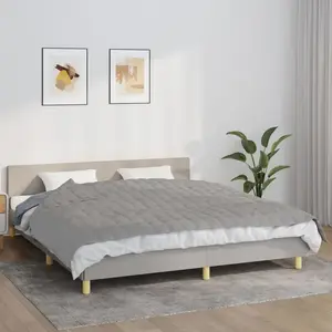 vidaXL Couverture lestée Gris 155x220 cm 7 kg Tissu pas cher