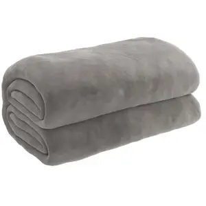 vidaXL Couverture lestée avec housse Gris 200x200 cm 9 kg Tissu pas cher