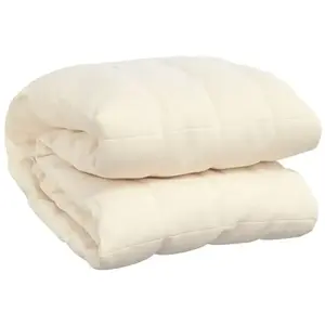 vidaXL Couverture lestée Crème clair 150x200 cm 11 kg Tissu pas cher