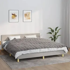 Comparateur de prix : vidaXL Couverture lestée Gris 155x220 cm 7 kg Tissu