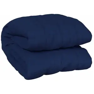 vidaXL Couverture lestée Bleu 200x200 cm 13 kg Tissu pas cher