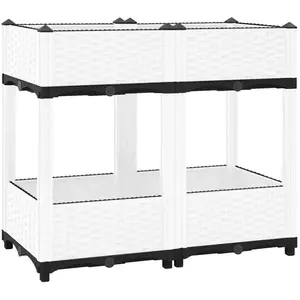 vidaXL Lit surélevé 80x40x71 cm Polypropylène pas cher