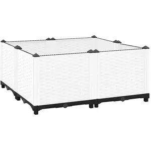 vidaXL Lit surélevé 80x80x38 cm Polypropylène pas cher