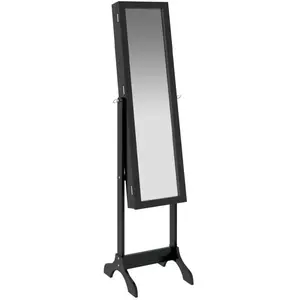 Comparateur de prix : vidaXL Miroir sur pied noir 34x37x146 cm