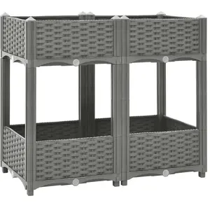 vidaXL Lit surélevé 80x40x71 cm Polypropylène pas cher