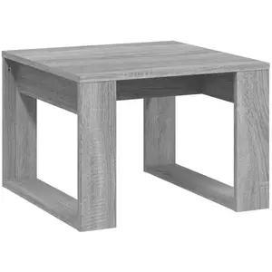 vidaXL Table d'appoint Sonoma gris 50x50x35 cm Bois d'ingénierie pas cher